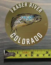 Fraser River Sticker Decal Colorado Fly Fishing Trout Abel Ross Reels TFO