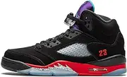 Jordan Youth Air 5 Retro GS, Black/Fire Red-grape Ice-new E, 4.5 Big Kid