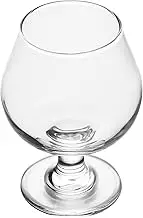 Restaurantware-Vetri 9 Ounce Brandy Snifters, 6 Stemmed Whiskey Glasses - No Lead, Dishwashable, Clear Glass Tumblers for Tasting Bourbon, Cognac, Scotch, Great for Spirit Drinks, Oid Fashioned