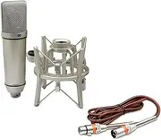 Aswalling Condenser Microphone Professional Cardioid Studio Mic for Recording Podcasting Voice Over Streaming Home Studio