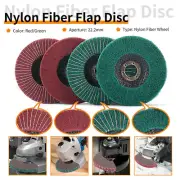 4.5" Nylon Fiber Flap Polishing Wheel Buffing Disc 120-320Grit for Angle Grinder