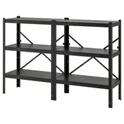 BROR shelving unit, black, 170x40x110 cm