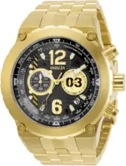 Invicta Aviator Pilot Men's 50mm Gold Stainless Fly-Back Chronograph Watch 31592