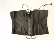 NWT alter ego lambskin black corset size 44