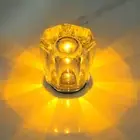 Crystal LED Table Lamp with Starburst Effect, Rechargeable and Portable Design,T