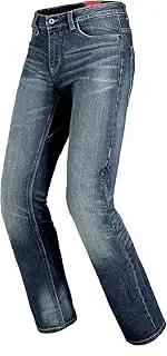[SPIDI] J-Tracker Men's Motorcycle Trousers with Protectors, Slim Fit, Practical and Stretchy Motorcycle Jeans