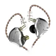 ZS10 PRO 10 Earphone 4 Balanced Armature 1 Dynamic Drivers HiFi Bass Units Monitor Headphones BLACK COLOR