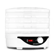 NNEDSZ 5 Trays Food Dehydrator Fruit Dehydrators Pet Beef Jerky Dryer White