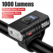 Bright Bicycle Light T6 LED Front MTB Mountain Bicycle Lamp 1000LM Bike