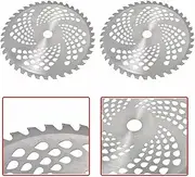Outdoor Tools Parts for 2 Pack 10" x 40T Carbide Tip Brush Blades Fit for Cutter Trimmer Spare Parts