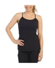 American Fitness 297822 Couture Racerback-y Top Built in Bra Size S