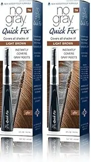 No Gray Quick Fix Instant Touch-Up for Gray Roots (Set of 2, Light Brown)