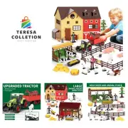 Farm Animals Barn House Toys - Kids Tractor Toy with Lights & Sound, Horse St...