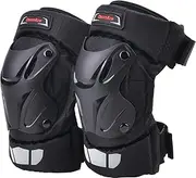 Crazy ALfS CAK Motorcycle Motocross Racing Knee Guards Pads Braces Protective Gear Black