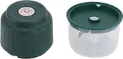 Dpofirs Electric Garlic Chopper, 260ml Portable Kitchen Meat Grinder Rechargeable, Small Food Processor Veggie Chopper for Ginger Chili Nuts Baby Food (Dark Green)