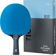 STIGA Table Tennis Bat Pro WRB Blue Edition - 3-Star Table Tennis Bat with Blue Coating