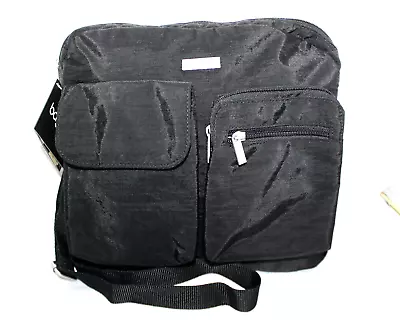 BAGGALLINI Canyon Bagg Multifunction Organizer Crossbody Black Nylon MCN132BSA