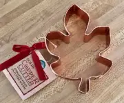 WILTON “MAPLE LEAF” Solid COPPER Cookie Cutter 5-1/2” LARGE Heavy Duty NWT