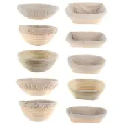 Round Oval Bread Proofing Proving Basket Rattan Baking Brotform Dough Banneton ,