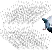 14 Rows Bird Spikes, BetterJonny 3.5M Length Stainless Steel Anti Bird Fence Spike Disassembled Anti Bird Spikes Smooth Bird Repellent Devices Outdoor for Balcony Roof Garden Window