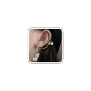Boho Butterfly Tassel Chain Cuff Earrings Silver Butterfly Cartilage Chain Earri