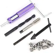 Thread Repair Insert Tool M10 X 1.25 Thread Repair Insert Kit 12PCS Screw Sleeve for Repairing Damaged Threads in High Voltage Switchgear Auto Parts (M10)