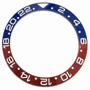 CERAMIC INSERT BEZEL FOR ROLEX GMT MASTER PEPSI II 116710/126710 IN BLUE/RED