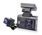Elinz 4K 2K Dual Dash Cam WiFi GPS Dashboard Camera Recorder WDR Night Vision Car Charger