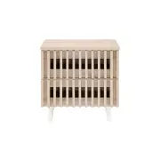 Manila Bedside Nightstand Side Table - Natural - Natural