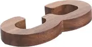Oversized House Address Numbers Stylish Design for Outdoor Use Durable Walnut Finish Easy Installation for Lawn Garden and Street Decor