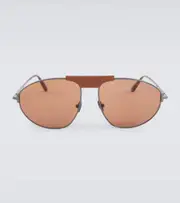 [Tom Ford] Tom Ford Ken aviator sunglasses One Size brown