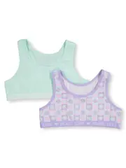 Girls Racer Back Crop 2 Pack