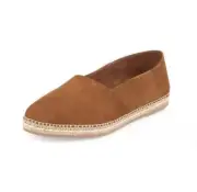 Prada Men's Suede Slip On Brown Espadrille Flats N6601 Size 8.5 UK / 9.5 US