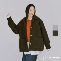 在飛比找蝦皮商城優惠-【plain-me】SAAKO 毛呢口袋外套 SAA1106