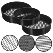 3 Sets Sand Sifter Soil Sieve Screen Sieves Garden for Sifting Compost Plastic