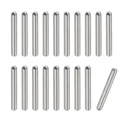 20Pcs 2x20mm Dowel Pins Round Head Flat Chamfered End Dowel Pin