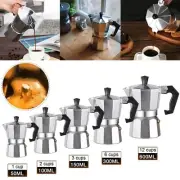 Italian Octagonal Moka Aluminium Stovetop Coffee Maker Percolator Pot 1-12 Cups