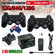 128G 10000 HDMI TV Video Game Stick Retro Gaming Console 2 Wireless ControllePJ