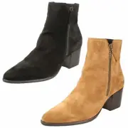 Ladies Clarks Heel Ankle Boots - Isabella Zip