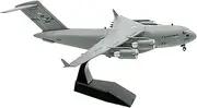 Guohetuk 1:200 Transport Airplane Model, Gift with Base for Living Room, Bedroom, Library