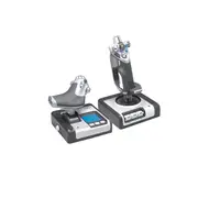 Logitech G X52 HOTAS Flight Simulator Controller - Silver-Black