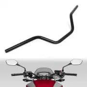 BLK Motorcycle 7/8'' 22mm Drag Handlebar Bar Black For Honda Yamaha Suzuki