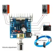 AC/DC 12V TDA7297 2x15W Digital Audio Amplifier DIY Kit Dual-Channel Module AU