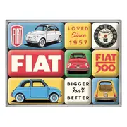 9pc Nostalgic Art Fiat Magnet Set