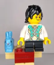 LEGO Brand Store Build-A-Minifigure Lunar Boy Blue Lucky Rabbit NEW
