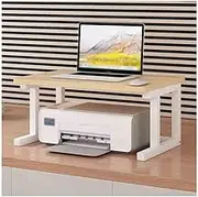 Desktop Printers Standing Office Desk for Storage and Organization Enlarge and Widen Multifunctional Storage Rack(Yellow)