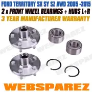 PAIR x FRONT Wheel Bearing and Hub Kit For Ford Territory SX SY SZ AWD