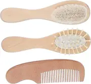 ERINGOGO 1 Set Hair Brush Set Grooming Kit with Scalp Brush Shampoo Scrubber for Newborns Gentle Massage Cleansing for Delicate Skin