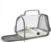Parakeet Travel Carrier,Parakeet Outdoor Carrier with Perch | Cockatiel Small Pet Transport Cage for Parakeet, Lovebirds, Cockatiel