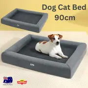 i.Pet Pet Bed Dog Cat Large Calming Soft Sofa Cushion Egg Crate Wash-Yes Grey